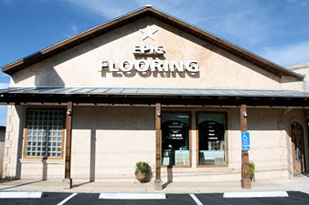 Epic Flooring Storefront - Conveniently located on main street in Boerne, Texas